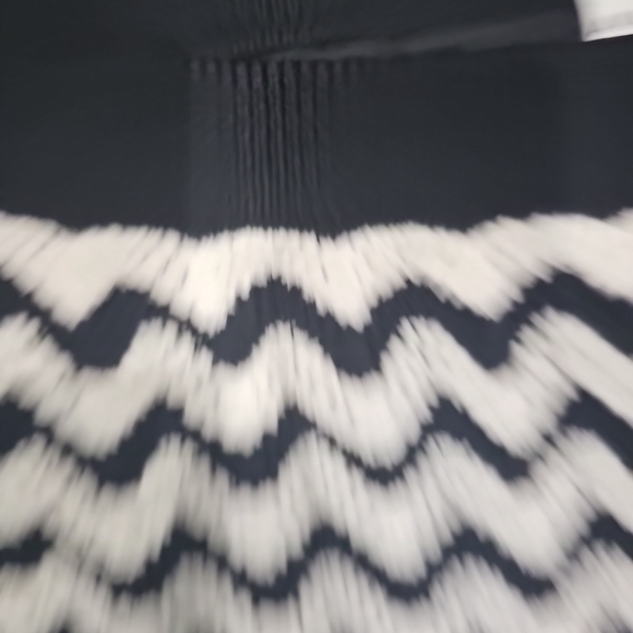 AvA & viv NWT Textured Knit Skirt with Wavy Stripes, Black and White, Size 3X. - Picture 10 of 10